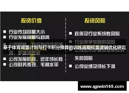 基于体育减重计划与打卡积分换算的训练周期权重逻辑优化研究